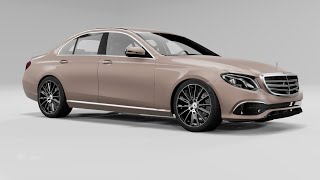 MercedesBenz EClass  Beamng Drive Mod Testing Download [upl. by Ardin]