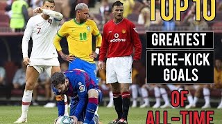 Top 10 Greatest Free Kick Of All Time 🤯 😍football soccer fifa lionelmessi messi ronaldo cr7 [upl. by Bayer]