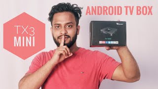 TX3 Mini Android TV BOX Unboxing amp Setup Change your Normal TV Into Smart TV  SSTec Tutorials [upl. by Merrick]