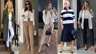 Stylish Work Outfits for Women ✨ Elegant Dressing Over 60 [upl. by Berga126]