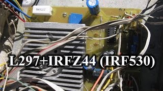 Подробный обзор контроллера на L297  IRFZ44 IRF530 [upl. by Brittni]