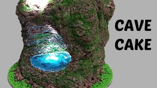 Cave Cake Video 100 edible  Cake design [upl. by Eluj]