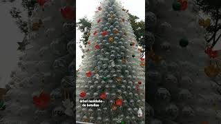 árbol de navidad con botellas plásticas recicladas [upl. by Nica]