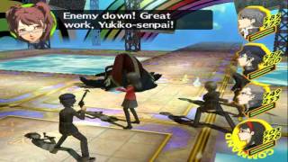 PCSX2 Persona 4 Undub Special Character Skills exibition Part 1 [upl. by Petrick620]