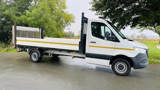 MERCEDES SPRINTER 315CDI quotLONG WHEEL BASE DROPSIDE TRUCK WITH ELECTRIC TAIL LIFT 2021 MODEL1 OWNER [upl. by Brader75]