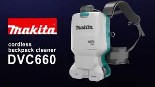 Makita DVC660Z Twin 18v LXT Brushless Backpack Vacuum Cleaner [upl. by Sucramd181]