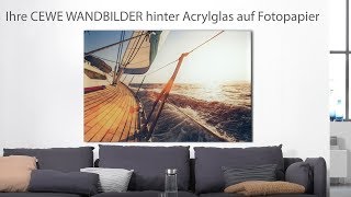 CEWE WANDBILDER hinter Acrylglas auf Fotopapier [upl. by Doownelg]