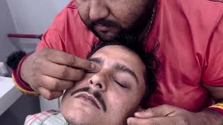 Skin crack and Intense Head massage By Shamboo barber In His Shop [upl. by Drofdarb]