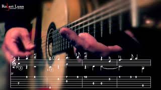 FLOW MY TEARS  John Dowland  Full SheetMusic TAB  Classical Guitar [upl. by Eelymmij285]