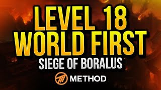 Level 18 WORLD FIRST Mythic Siege of Boralus  Method [upl. by Saval]