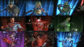 ALL SUPERMOVES WITH ALL DLC CHARACTERS  INJUSTICE 2 [upl. by Schecter]