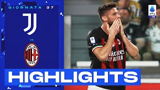 JuventusMilan 01  Decide l’incornata di Giroud Gol e Highlights  Serie A TIM 202223 [upl. by Suollecram]