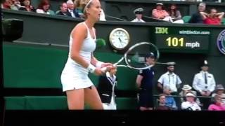 Wardrobe malfunction at Wimbledon Johansson [upl. by Ruberta]