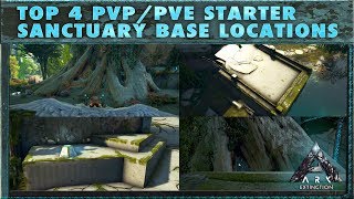 The 4 Best Extinction PVP amp PVE Starter Base Locations in The Extinction Sanctuary Starting Area [upl. by Pulcheria]