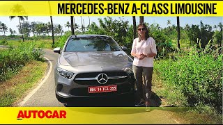 2021 MercedesBenz Aclass Limousine review  The rising star I First Drive I Autocar India [upl. by Comstock469]