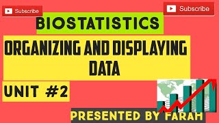 Biostatistics  unit 2  Organizing and Displaying Data  Lecture with mcqs BSN  PRN [upl. by Rivalee870]