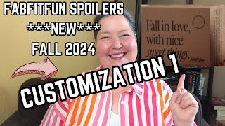 Fabfitfun Spoilers  Customization 1  Fall 2024  Show and Tell [upl. by Yenduhc]