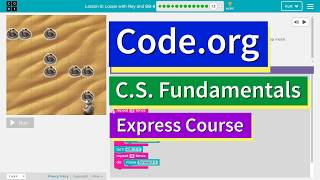 Codeorg Express Lesson 1013 Loops with Rey and BB8  Answers Explained  Course C Lesson 813 [upl. by Inttirb]