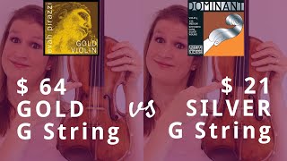 Silver vs Gold Violin G String Can you hear the difference [upl. by Debra]