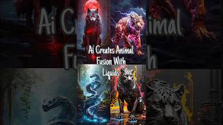 Animal X Fusion with Liquids ai memes [upl. by Octave]