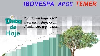 DICA DE HOJE  Ibovespa após Temer [upl. by Akihdar650]