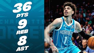 LaMelo Balls CLUTCH SeasonHigh Performance vs Celtics 🏀  November 20 2023 [upl. by Nilak]