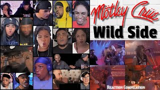 REACTION COMPILATION  Motley Crue  Wild Side  First Time Mashup [upl. by Dray]