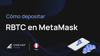 Cómo depositar RBTC en MetaMask  Peru  Onramp Money [upl. by Todhunter]