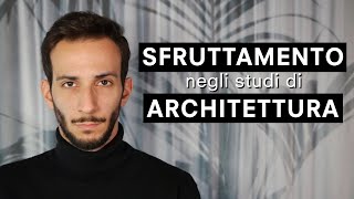 Sfruttamento negli studi di architettura ne parlo con Marco Biraghi [upl. by Eylatan]