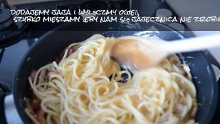 Spaghetti Carbonara bez śmietany  łatwy przepis [upl. by Everrs]