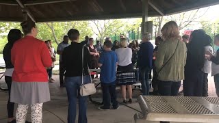 OFallon IL residents gather for vigil to honor woman who was burned to death [upl. by Haliled779]