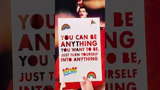 quotYou can be anything you want to bequot  Freddie Mercury 🏳️‍🌈 👑 PrideMonth shorts freddiemercury [upl. by Otilegna727]