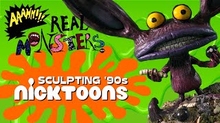 🟧Sculpting 90s NICKTOONS ICKIS from Aaahh Real Monsters [upl. by Danya]