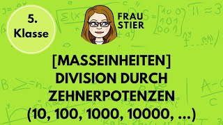 Dividieren durch 10 100 1000  Division durch Zehnerpotenzen [upl. by Trebeh]