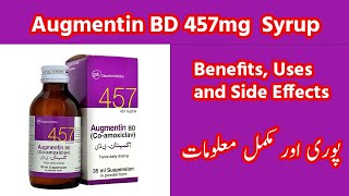 Augmentin  Augmentin BD 457mg Syrup Uses And Side Effects In UrduHindi  Ali Care Pharmacy [upl. by Ty]