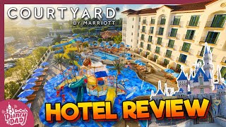 BEST Fun Hotel near Disneyland  Courtyard by Marriott Theme Park Entrance Review amp Room Tour [upl. by Yrreb330]