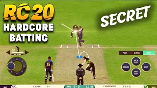 🔥 Real cricket 20  How to Hit Six in Hardcore mode Hardcore mode batting trick  Full Explain [upl. by Merrill]