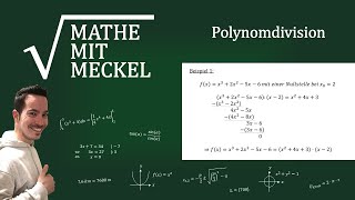 Polynomdivision  Mathe mit Meckel machts möglich [upl. by Myrta]