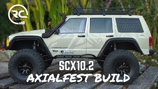 SCX10ii Cherokee XJ Axialfest Build  SETUP TIPS amp UPGRADES [upl. by Suoicerpal215]