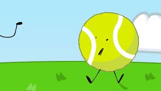 BFDI Tennis Ball Encounters A Faceless Clone Of Himself Animated [upl. by Anirbed]