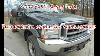 2004 F250 transmission cooler line replacement [upl. by Eentroc840]