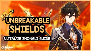 TANKIEST SHIELDS • How To Build Zhongli  Artifacts Weapons Teams Showcase  Genshin Impact [upl. by Akinoj76]