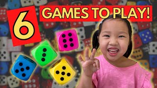 6 Dice Games for Kids ADDITION amp MULTIPLICATION  Gameschooling Maths [upl. by Niak]