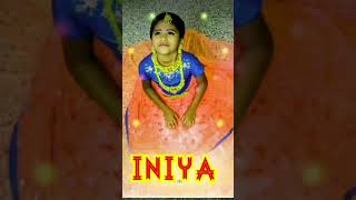 Azhagana chinna devathai song cute love beatyful gilr daughter shorts iniya kutchitappa [upl. by Llekram450]