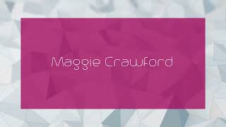 Maggie Crawford  appearance [upl. by Daffy]