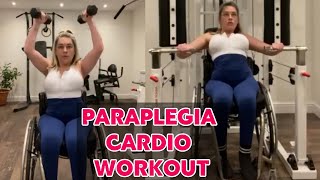 Adaptive cardio workout routine as paraplegia [upl. by Dasa165]