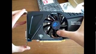 Sapphire HD 7770 Review  Unboxing testing [upl. by Mavilia549]