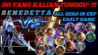 TIPS BENEDETTA VS ALL HERO EXP LANE IN EARLY GAME❗TIPS COMBO BENEDETTA NO COUNTER  MLBB [upl. by Hairahcez227]