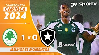 BOAVISTA 1 X 0 BOTAFOGO  MELHORES MOMENTOS  CAMPEONATO CARIOCA 2024  geglobo [upl. by Jonathon]