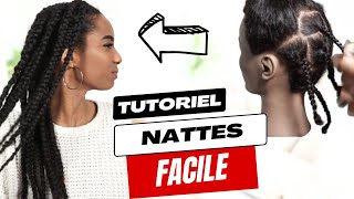 COMMENT FAIRE DES NATTES SIMPLES POUR DÉBUTANTS  Étapes simples et faciles [upl. by Pip620]